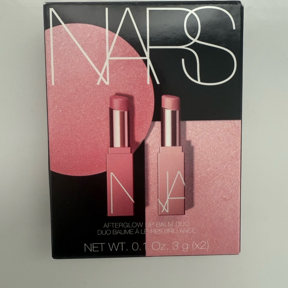 NIB NARS Afterglow Lip Balm Duo - Soft Pink